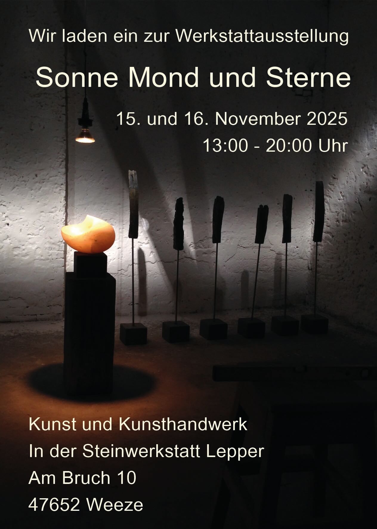 Werkstattausstellung 'Sonne, Mond und Sterne' 2025